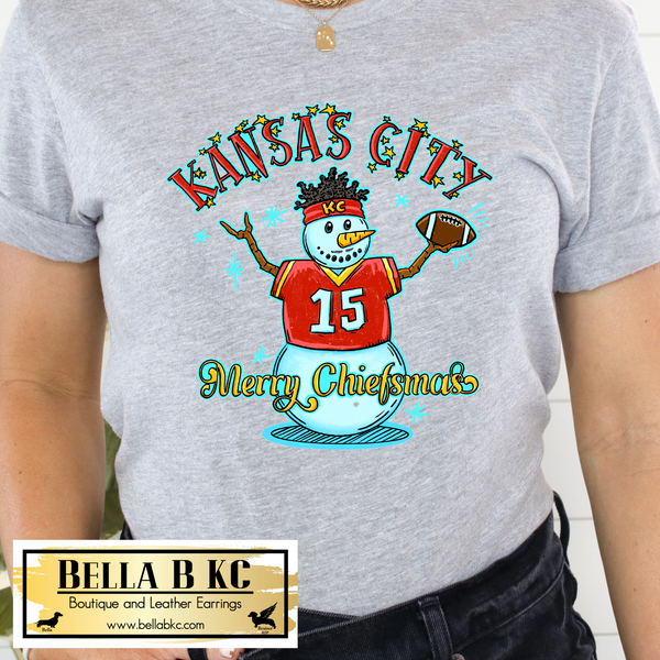 Kansas City Christmas 15 Snowman Tee or Sweatshirt