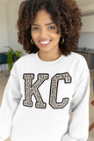 Kansas City KC Neutral Leopard Tee or Sweatshirt