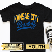 YOUTH KC Baseball Kansas City Banner Tee or Sweatshirt