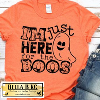 I'm Just Here for the Boos Tee on Orange