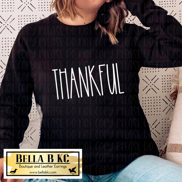 Fall - Thankful on Tshirt or Sweatshirt
