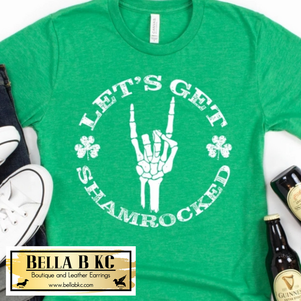 St. Patrick's Day Let's Get Shamrocked Tee