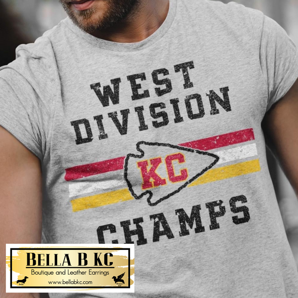 Kansas City Football West Division Champs Tee or Sweatshirt