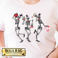 Valentine's Day Dancing Skeletons Tee