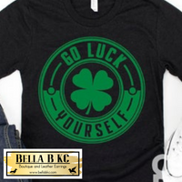 St. Patrick's Day Round Go Luck Yourself Tee