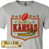 Kansas City Football Game Day Tee or Sweatshirt