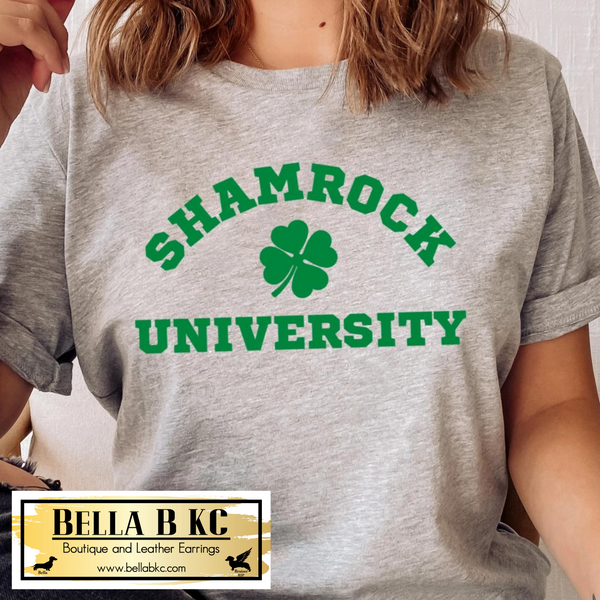 St. Patrick's Day Shamrock University Tee