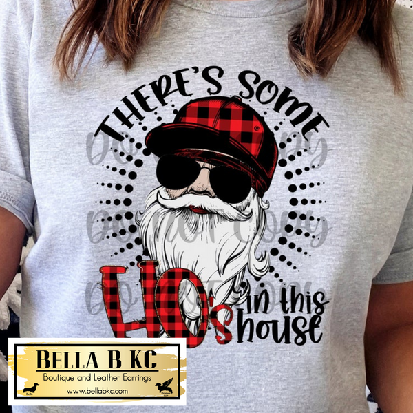 Christmas - There's Some Ho's in This House Plaid Tee or Sweatshirt