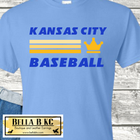 KC Baseball Kansas City Ombre Strips Tee or Sweatshirt