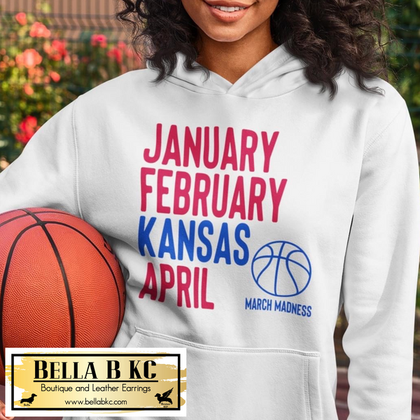 Kansas KU Basketball March Madness Tee or Sweatshirt