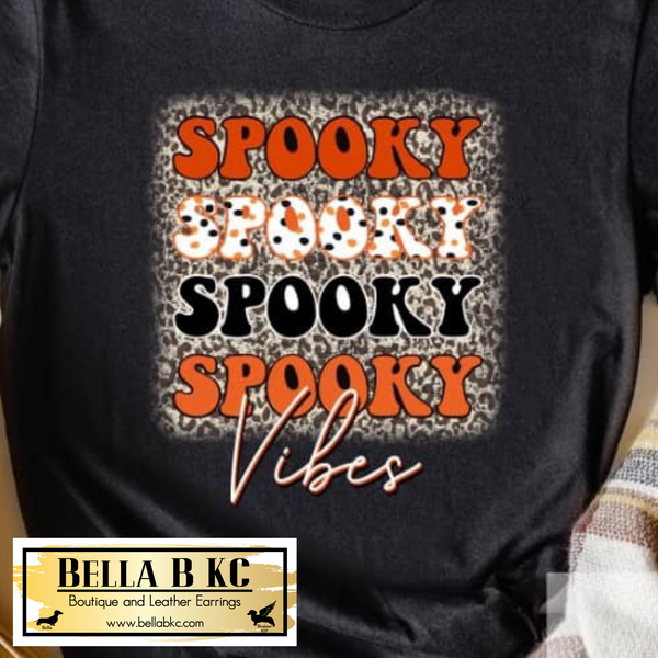 Halloween - Spooky Vibes Leopard Tee