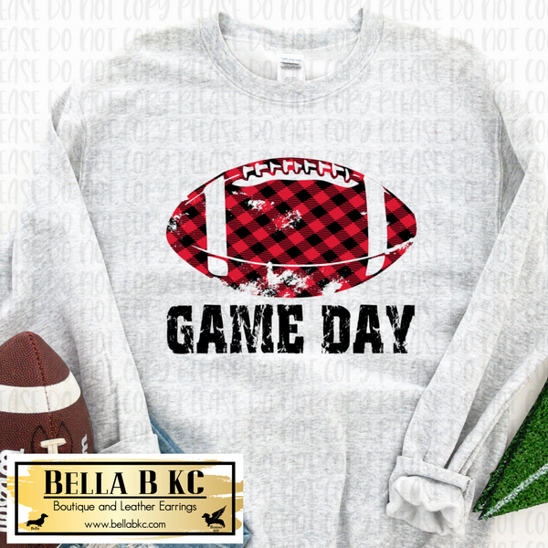 Football - Plaid Game Day Tee or Sweatshirt