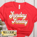 Kansas City Football Retro Script Sunday Funday Tee or Sweatshirt