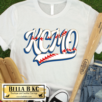 KC Baseball Kansas City KCMO with Laces Tee or Sweatshirt