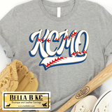 KC Baseball Kansas City KCMO with Laces Tee or Sweatshirt