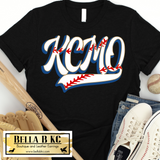 KC Baseball Kansas City KCMO with Laces Tee or Sweatshirt