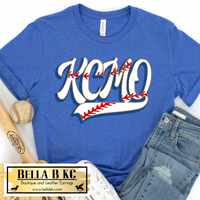 KC Baseball Kansas City KCMO with Laces Tee or Sweatshirt