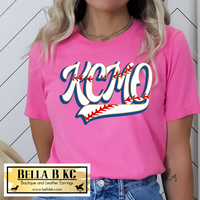 KC Baseball Kansas City KCMO with Laces Tee or Sweatshirt