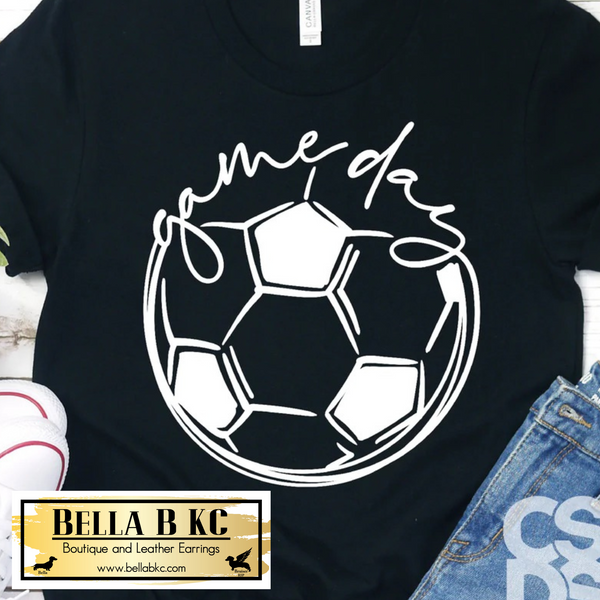 Soccer - Game Day Soccer Ball Drawing Tee or Sweatshirt