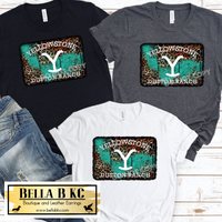 YS - Teal and Leopard Tee or Sweatshirt