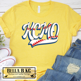 KC Baseball Kansas City KCMO with Laces Tee or Sweatshirt