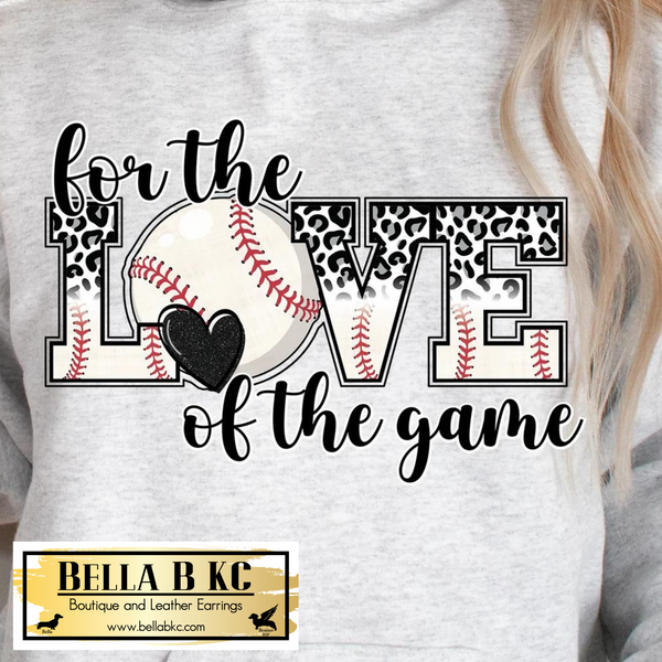 Baseball - For the Love of the Game Leopard Tee or Sweatshirt