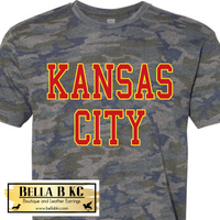 Kansas City Football Athletic on LAT Vintage Camo Tee