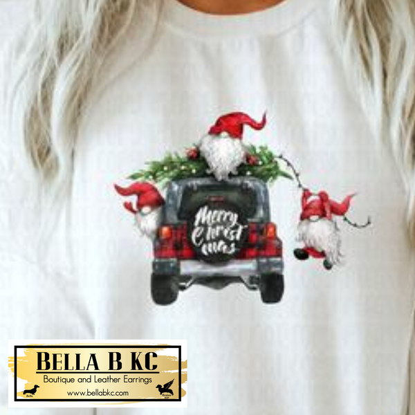 Christmas - Jeep Gnomes Tee or Sweatshirt
