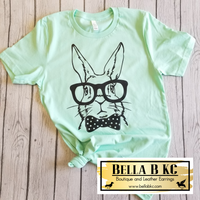 Easter Bunny Rabbit with Glasses Tee
