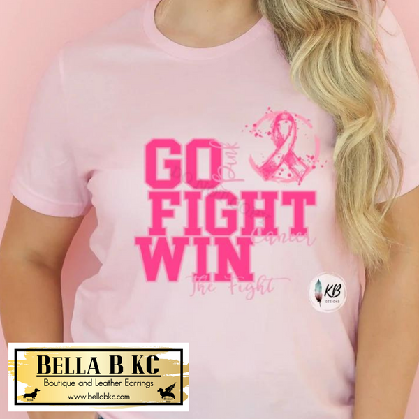Breast Cancer Go Fight Win Tee