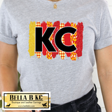 Kansas City Football KC Red & Yellow Brushstrokes *BBKC Exclusive* Tee or Sweatshirt