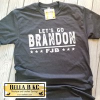 T47 Let's Go Brandon Tee-Charcoal Gray