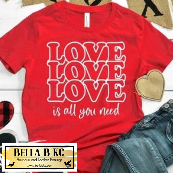 Valentine's Day Love Is All You Need Tee