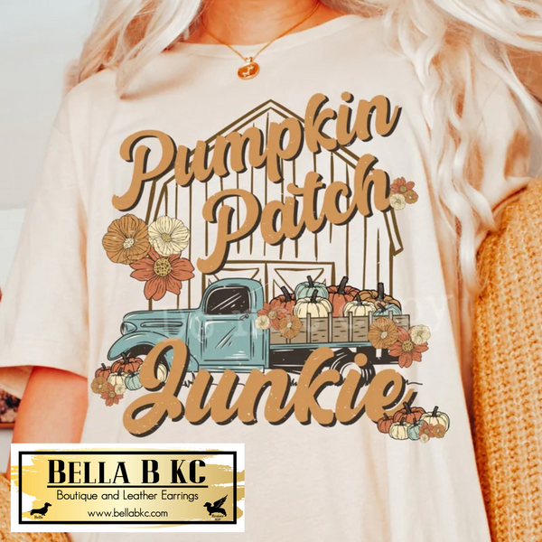 Halloween - Pumpkin Patch Junkie Truck Tee