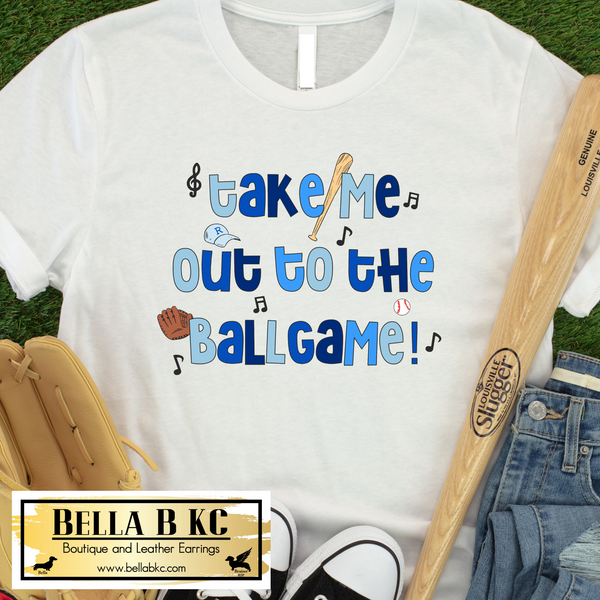 KC Baseball Kansas City Doodle Take Me out to the Ball Game Tee or Sweatshirt