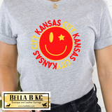 Kansas City Football KC Smile Tee or Sweatshirt