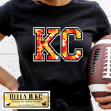 Kansas City Football KC Tie Dye Tee or Sweatshirt