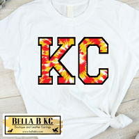 Kansas City Football KC Tie Dye Tee or Sweatshirt