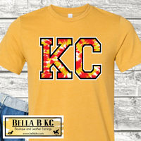 Kansas City Football KC Tie Dye Tee or Sweatshirt