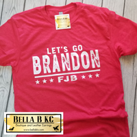 Let's Go Brandon Tee-Red