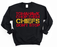 Kansas City Football Tomahawk Chop T-Shirt or Sweatshirt