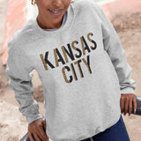 Leopard & Black Block Kansas City on T-Shirt or Sweatshirt