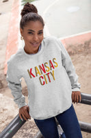 Kansas City Red/Yellow Leopard Block Tee or Sweatshirt