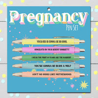 Pen Set - Pregnancy Set of 5 Pens