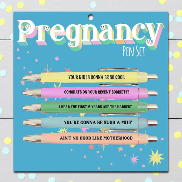 Pen Set - Pregnancy Set of 5 Pens