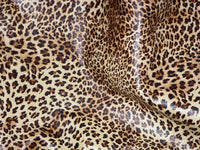 GENUINE Animal Print Cheetah Leopard Small Print Banana Yellow