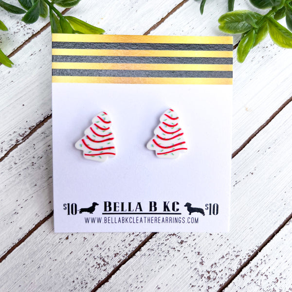 Studs - Acrylic Christmas Cake Tree - Large